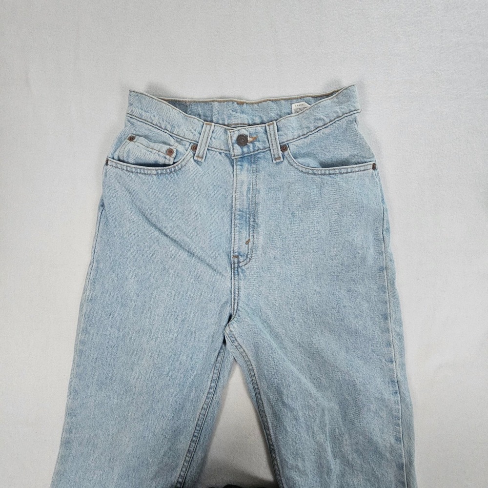 Vintage Levis 521 Tapered Fit High Rise Light Wash Jeans Made in USA Womens 8 M